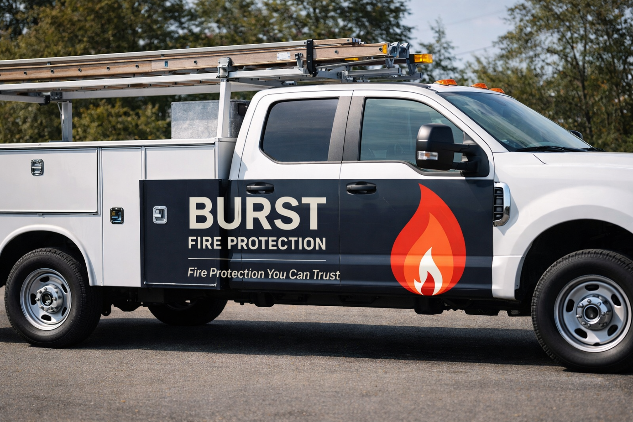 Burst Fire Protection service trucks in San Diego